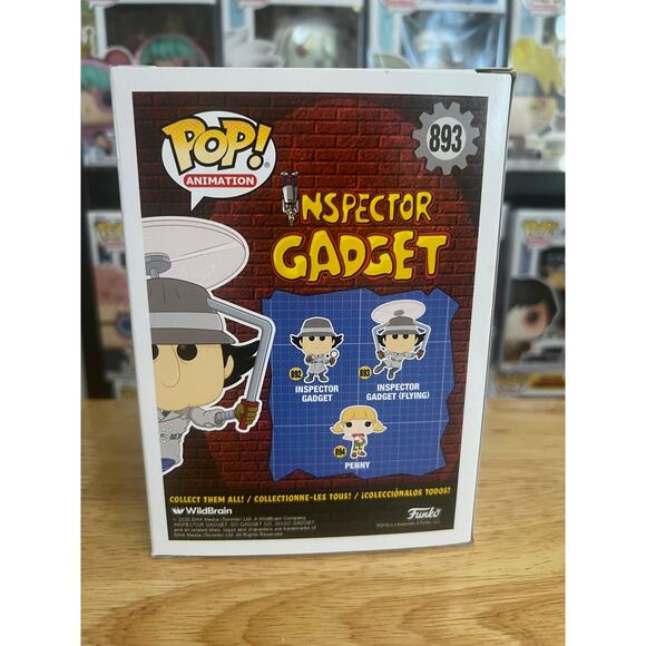 VAULTED Inspector Gadget (Flying) Funko Pop #893 Animation TV Cartoon Television - Picture 3 of 6
